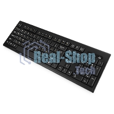 Комплект клавиатура+мышь беспроводные Gembird KBS-8002, 2.4ГГц, черный, 104 клавиши+2 кнопки+колесо кнопка, 1000DPI, батарейки в комплекте