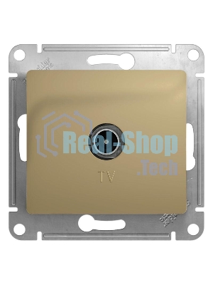 Механизм розетки TV 1-м СП Glossa оконечной 1DB титан SchE GSL000491