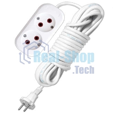 Удлинитель 2х5 м без заземл. 6А IP20 У6-011М ПВС 2х0.75 UNIVersal 011М-05