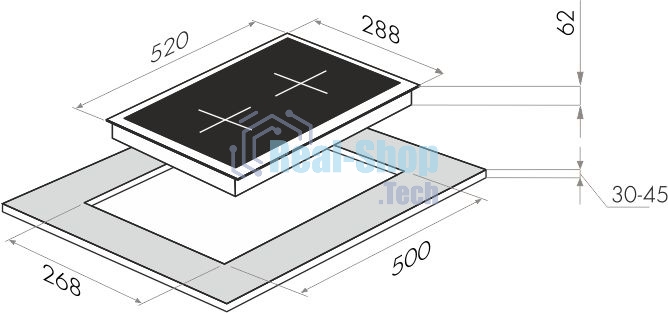 Индукционная варочная панель Maunfeld EVI.292-BK черный