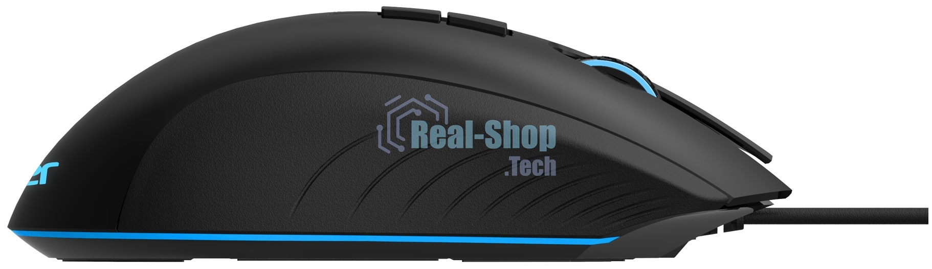 Мышь проводная Acer OMW123 черный, 6400 dpi, USB, кнопки - 8