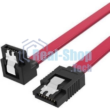 Кабель Vention SATA 3 M/SATA 3 M угол 90 с защелками, красный - 0.5 м KDDRD