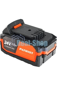 Батарея аккумуляторная Li-ion для шуруповертов Patriot серии The One, Модели: BR 241Li/h, Емкость аккумулятора: 2,0 Ач, Напряжение: 24В