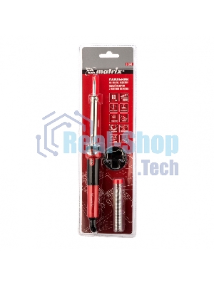 Паяльник Matrix, пл.ABS, класс защиты 1, индикатор,медный наконеч. с долговеч. покрытием, 220В, 60W