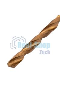 Сверло по металлу Matrix, 3,2 мм, HSS, нитридтитановое покрытие, цилиндрический хвостовик