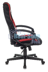 Кресло игровое Zombie 9 черный/красный, искусст.кожа/ткань, крестовина пластик