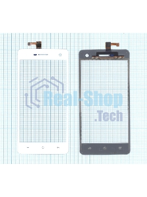 Сенсорное стекло (тачскрин) для OPPO Mirror R819, белое