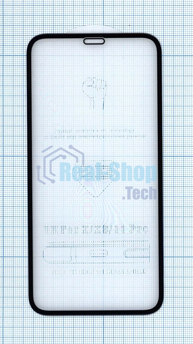 Защитное стекло 6D для Apple iPhone 11 Pro черный