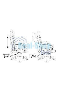 Кресло руководителя Бюрократ CH 002 Fabric 3C11 черный, крестов. пластик
