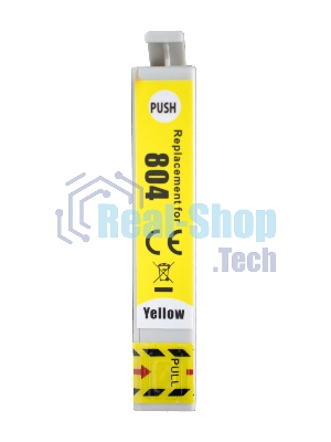 Картридж струйный Sakura C13T08044011 (T0804) для Epson, желтый, 7,4 мл.