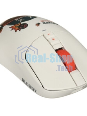Мышь беспроводная/проводная A4Tech Bloody R72 Ultra Duo Proxy Boom бежевый, 20000 dpi, USB Type-A/Type-C, радиоканал, кнопки-7