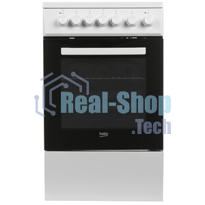 Плита электрическая Beko FSE57110GW белый, конфорок 4 шт, духовка 55 л, гриль, 50 см x 85 см x 60 см