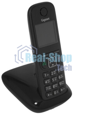 Радиотелефон Dect Gigaset AS690 DUO черный (труб. в компл.:2шт) АОН