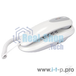 Телефон проводной teXet TX-236 светло-серый