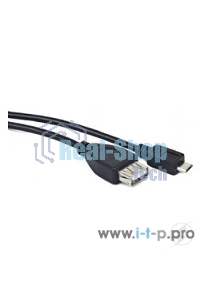 Кабель Gembird/Cablexpert A-OTG-AFBM-001 AF/MicroBM, Кабель USB 2.0 OTG, 0.15м, пакет