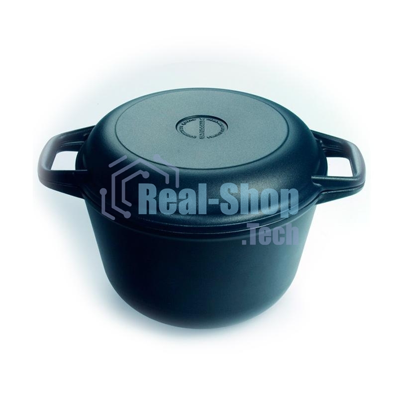 Казан с крышкой-сковородой, 3 л НЕВА-МЕТАЛЛ 6830