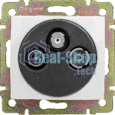 Розетка телевизионная Legrand 774435 TV-RD-SAT Valena звезда 1,5Дб 2400МГц (белая)