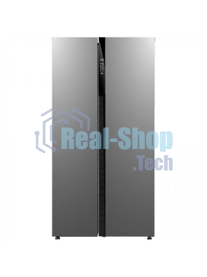 Холодильник Бирюса SBS 587 I нержавеющая сталь мат. двухкамерный Side-by-Side 347/201 л морозилка сбоку