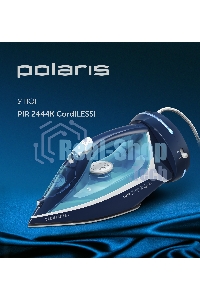 Утюг Polaris PIR 2444K Cord LESS 2400 Вт синий/белый