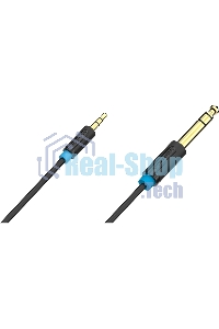 Кабель Vention аудио Jack 6,5 мм M/3,5 M - 2 м