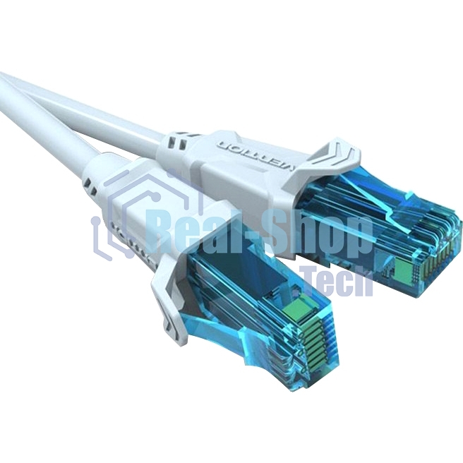 Патч-корд Vention прямой UTP cat.5е, RJ45 - 0,75м. Серый VAP-A10-S075