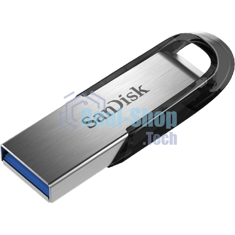 Флешка USB Sandisk CZ73 Cruzer Ultra Flair (SDCZ73-032G-G46), 32Gb, USB 3.0, R/W 150/45, серебристый/черный
