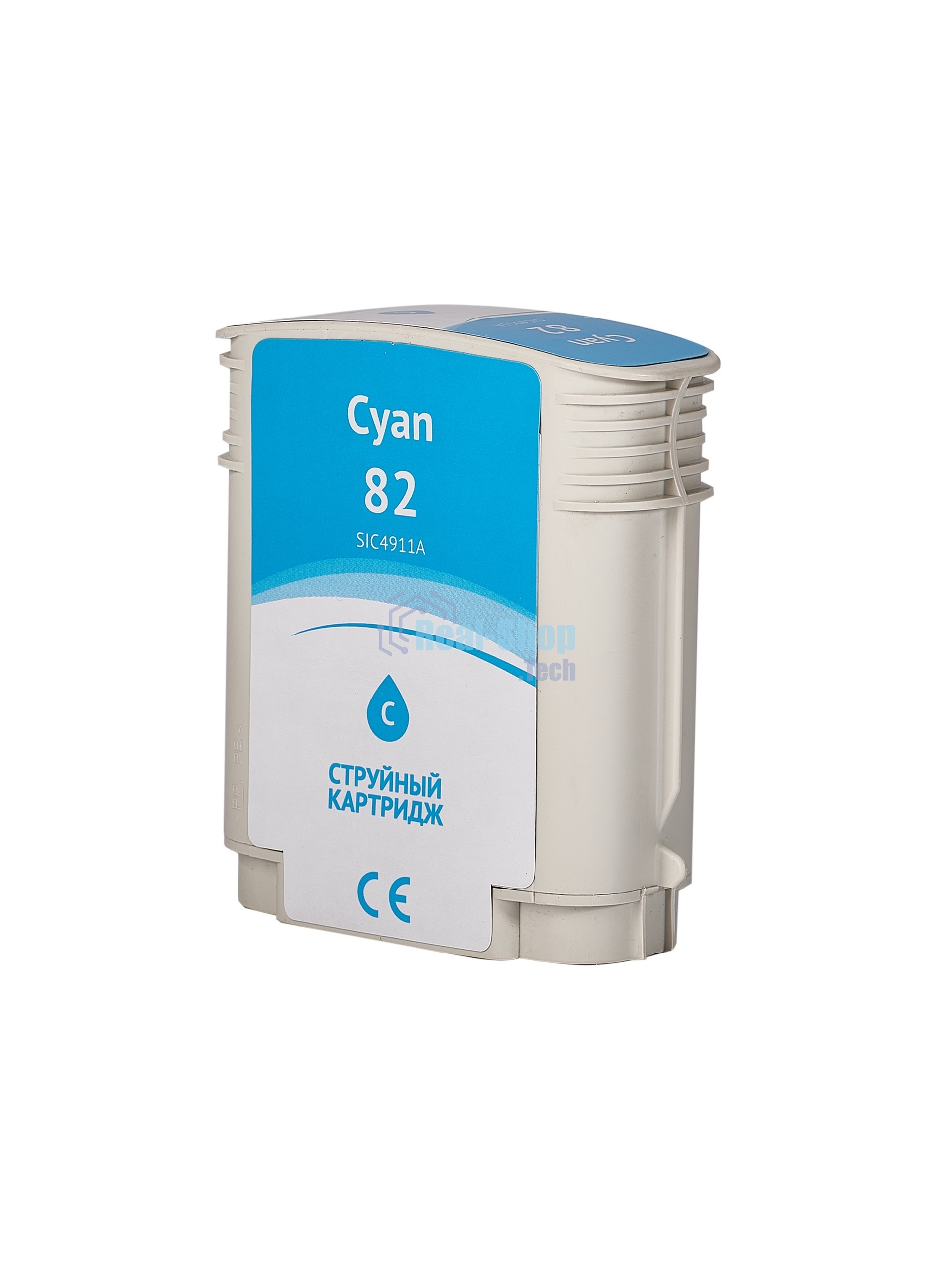 Картридж струйный Sakura C4911A (№82 Cyan) для HP, голубой, 72 мл.