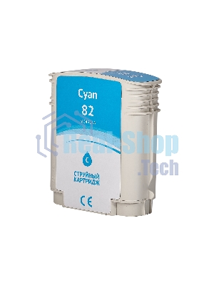 Картридж струйный Sakura C4911A (№82 Cyan) для HP, голубой, 72 мл.