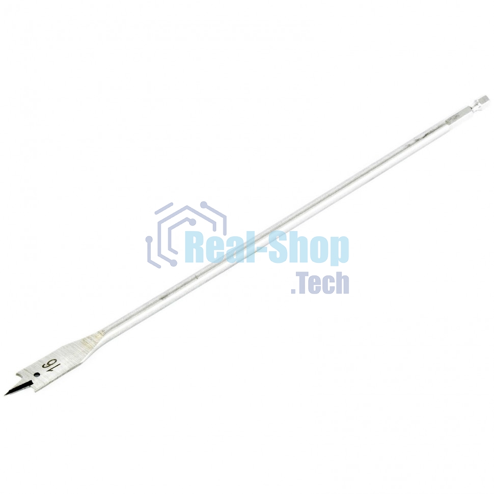 Сверло по дереву Matrix перовое удлиненное, 16 х 300 мм, 6-гранный хвостовик