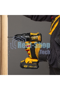 Дрель-шуруповерт аккумуляторная Denzel BLDL-IB-18-02, 18В, 2 АКБ, Кейс