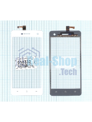 Сенсорное стекло (тачскрин) для OPPO Mirror R819, белое