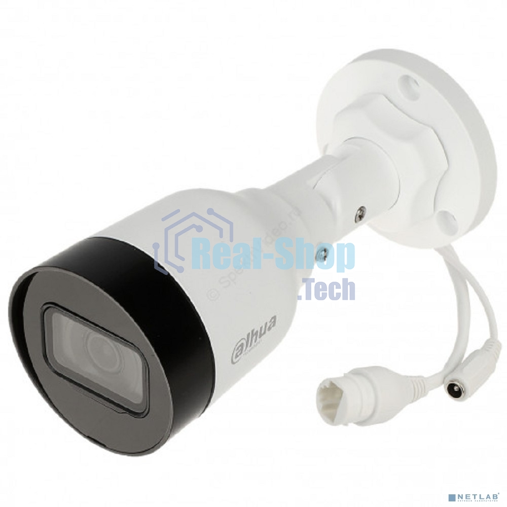 Уличная цилиндрическая IP-видеокамера Dahua DH-IPC-HFW1431S1P-0360B-S6 4Мп, 1/2.9” CMOS, объектив 3.6мм, обнаружение людей, ИК 30м, IP67, металл/пластик