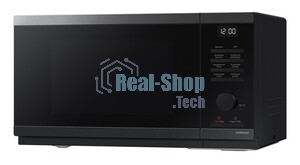 Микроволновая печь Samsung MS23DG4504ATBW нержавеющая сталь/черный, 23 л, 800 Вт, переключатели - сенсор, поворотный механизм
