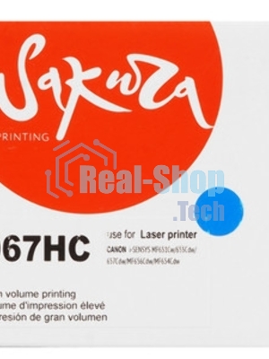 Картридж лазерный Sakura 067HC (5105C002) для Canon i-SENSYS LBP631/LBP633/MF651/MF655/MF657, голубой, 2350 к. (чип без счетчика копий)