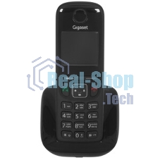 Радиотелефон Dect Gigaset AS690 DUO черный (труб. в компл.:2шт) АОН