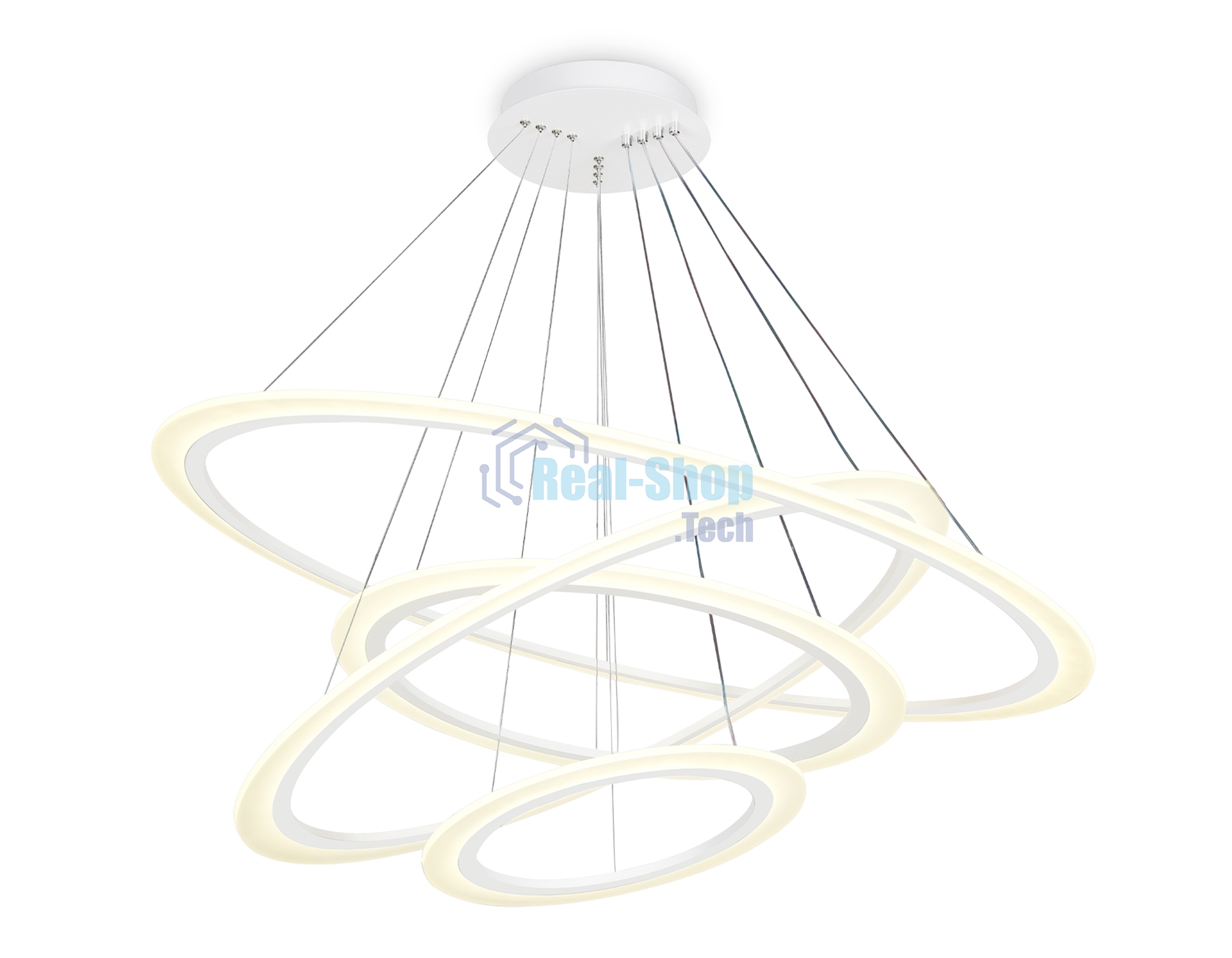 Светильник Ambrella light FA4363/4 WH белый 235W 3000K/4200K/6400K D1000*870 (ПДУ РАДИО 2.4G)