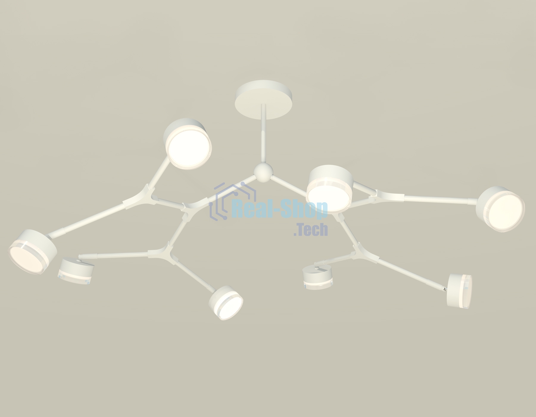 Светильник Ambrella light XB9059250/8 SWH/FR/CL белый песок/белый матовый/прозрачный GX53 (C9059, N8399)