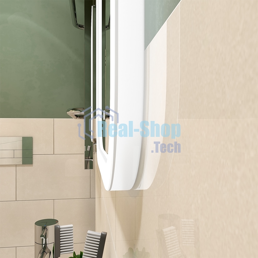 Зеркало Bau Stil 40х70, сенсорная LED подсветка, пластиковый защитный корпус