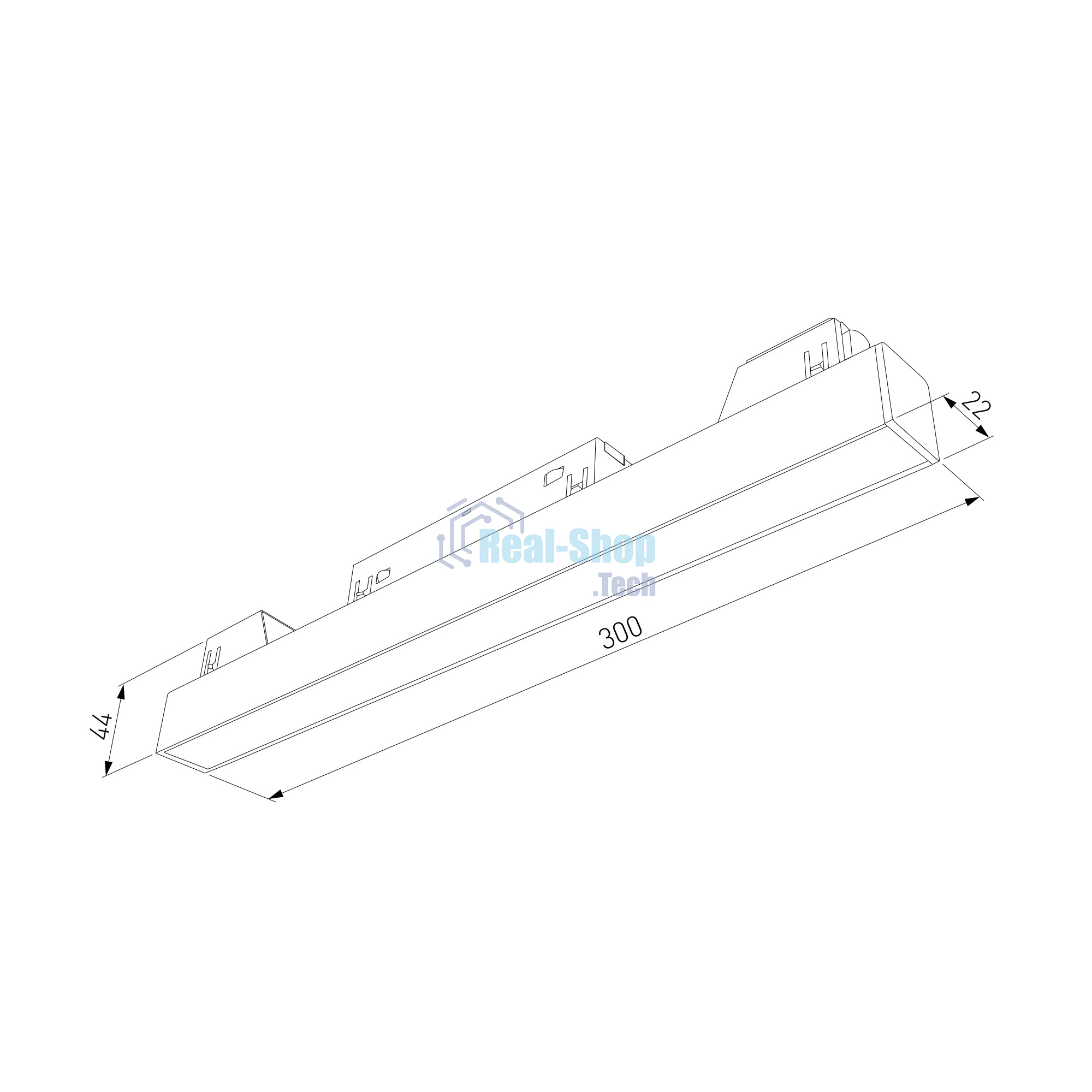 Трековый светильник 10W 4200K белый 85000/01 85000/01 Slim Magnetic L01