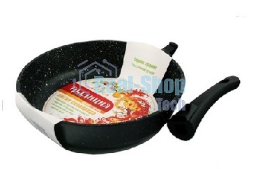 Сковорода ТРАДИЦИЯ ТГ2265 гранит со с/ручкой 26 см Сковорода литая с антипригарным покрытием. Съемная ручка. Без крышки. Толщина дна - 6мм, стенки - 3,5мм. Диметр 26см.