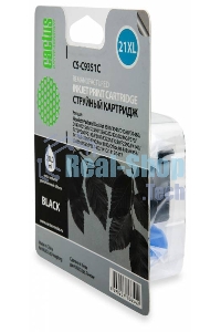 Картридж струйный Cactus CS-C9351C №21XL черный (20 мл) для HP DJ 3920/3940/D1360/D1460/D1470/D1560/D2330/D2360
