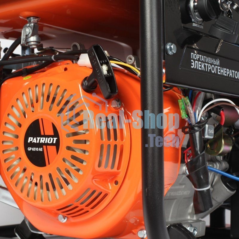 Электрогенератор бензиновый Patriot GP 6510AE, 5.5 кВт, 78 дБ, 80 кг