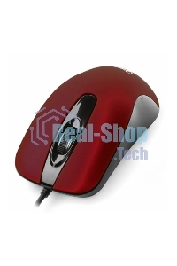 Мышь проводная Gembird MOP-400-R красный, 1000 dpi, USB, кнопки - 3