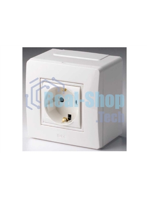 Коробка для миниканалов с силовой розеткой 10482 DKC