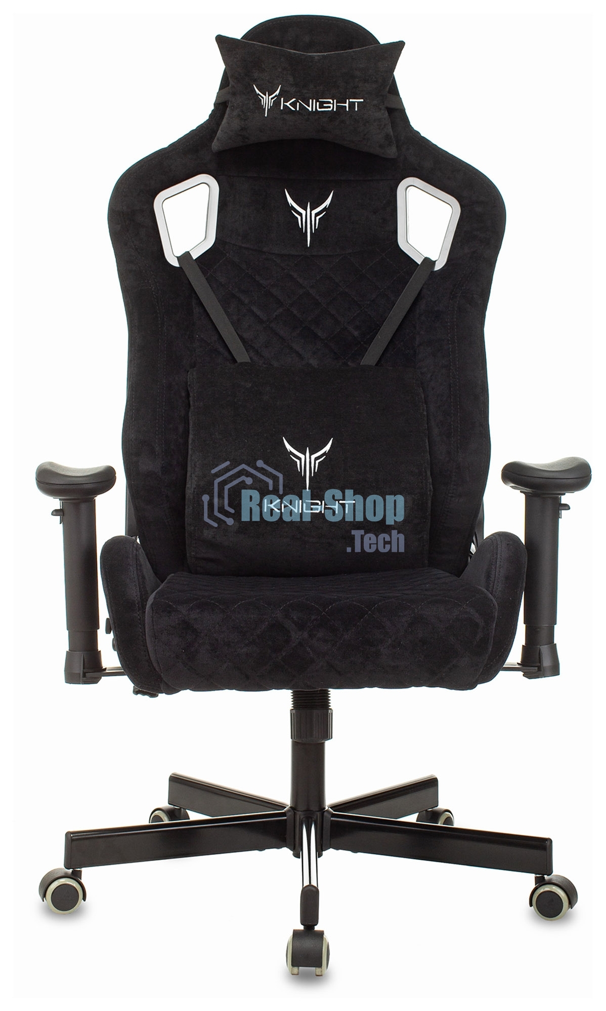 Кресло игровое Бюрократ Knight Outrider Light-20 черный с подголов. крестовина металл