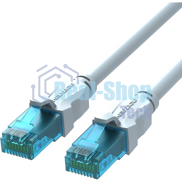 Патч-корд Vention прямой UTP cat.5е, RJ45 - 0,75м. Серый VAP-A10-S075