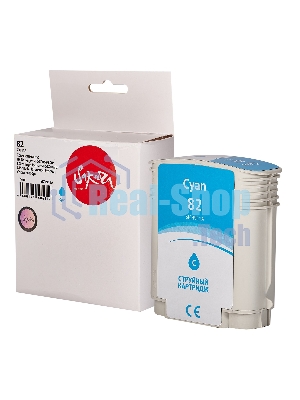 Картридж струйный Sakura C4911A (№82 Cyan) для HP, голубой, 72 мл.