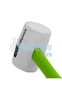 Киянка резиновая Сибртех, 450г, белая резина, фибергласовая рукоятка