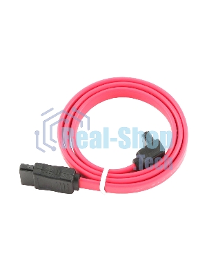 Кабель интерфейсный SATA Cablexpert CC-SATADATA90-N, Sata3 7pin/7pin угловой, медн.проводник, 50 см, пакет