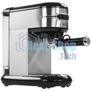 Кофеварка рожковая BQ CM3001 сталь-черный, исп. кофе - молотый, 1 л, 1450 Вт, 15 бар
